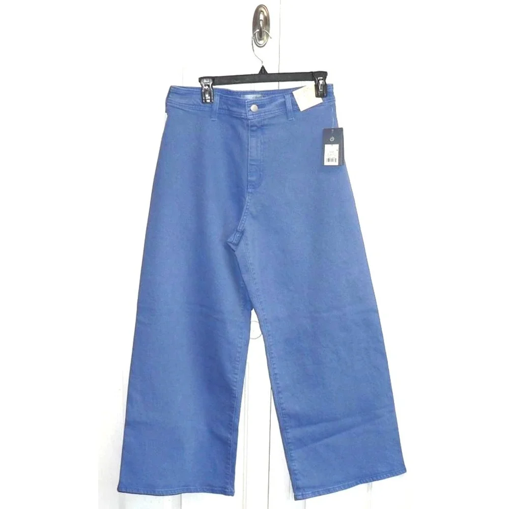 Universal Thread Women's High Rise Sailor Wide Leg Ankle Jeans in Blue Size 10 - Picture 4 of 10